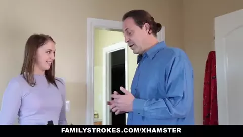 FamilyStrokes- Hot-Daughter Blackmails Creepy Step-Step Dad