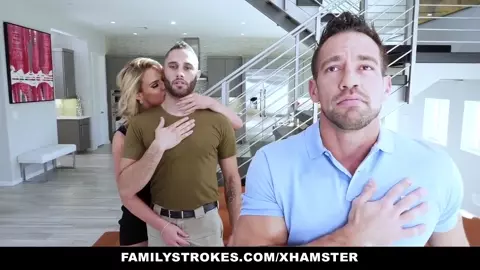 Sexy Milf Phoenix Marie Fucks Stepson & Step Dad For Thanksgiving
