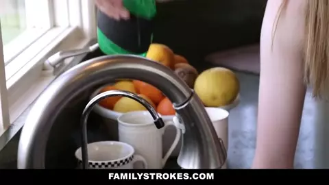 FamilyStrokes - Cute Step Sis Fucks Her Way Out Of Trouble