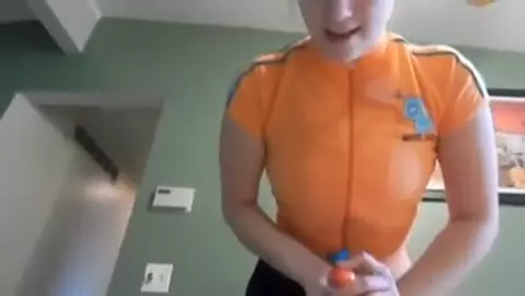 Sister Gives her Brother a Massage