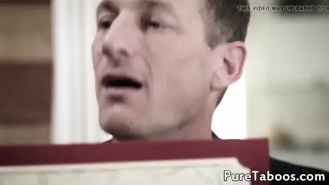 Taboo stepdaughters cumswap in trio stepdad