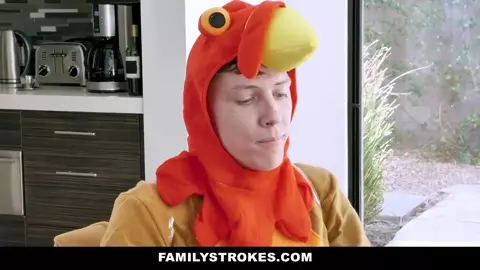 FamilyStrokes - Horny Step  Each Other For Thanksgiving