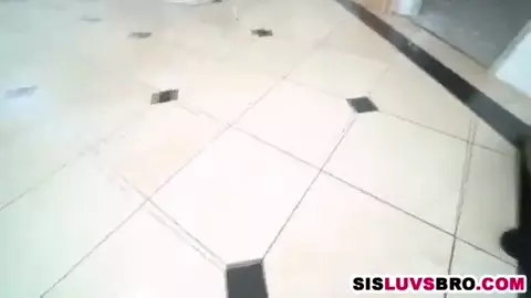 Stepbrother and stepsister playing hide and seek