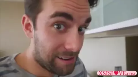 Stepbro and pervy friends fucks the blindfolded stepsister