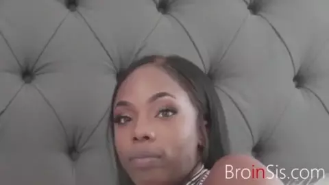 Ebony Pregnant stepSISTER Fucks stepBROTHER-Sarah Banks