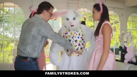 FamilyStrokes - Cute Teen Avi Love Fucked By Easter Bunny StepUncle