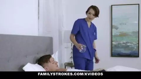 FamilyStrokes - Beautiful Slim Stepsis (Natalie Porkman) Takes A Big Dick Pounding From Stepbro