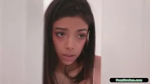 Stepsister watches stepbrother use fleshlight