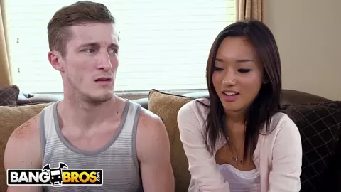 BANGBROS - Brick Danger Fucks Stepmom Alyssa Lynn And His Asian Babysitter