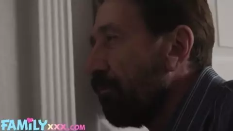 Step Dad Finds His Cute Teen Step Daughter Ellie Eilish Rubbing Her Pussy