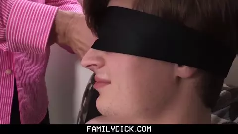 FamilyDick - Muscle Daddy Plays With Blindfolded Twink