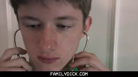 FamilyDick - Sexy Daddy barebacks his curious stepson