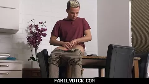 FamilyDick - Horny Boy Gets Fucked By StepDad After Caught Jerking Off