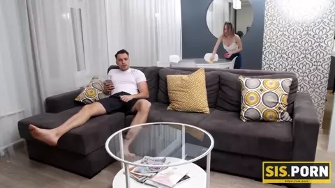 SIS.PORN. Teen chick thinks stepbros help for sex isnt a bad