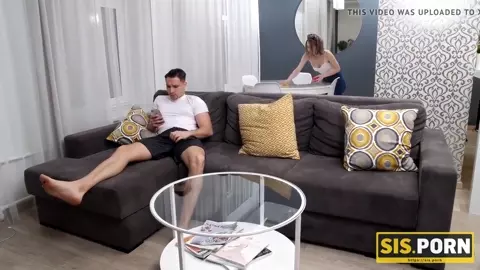 SIS.PORN. Girl will go to a party thanks to sex with handsom