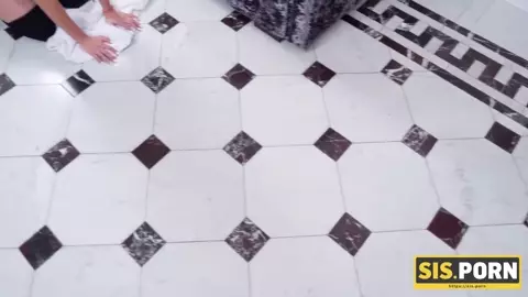 SIS.PORN. Naive brunette seduced by stepbrother with impressive boner