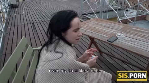 SIS.PORN. Nice babe with perfect body shapes tries penis of her brother