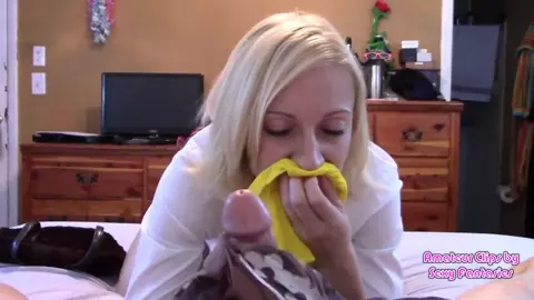 Brittany Lynn - Sister Panty Sniffing uses Satin Panties Scarves for Tease and Denial