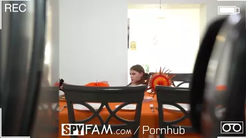 SPYFAM Step Bro Stuffs Step Sister With Huge Cock On Thanksgiving