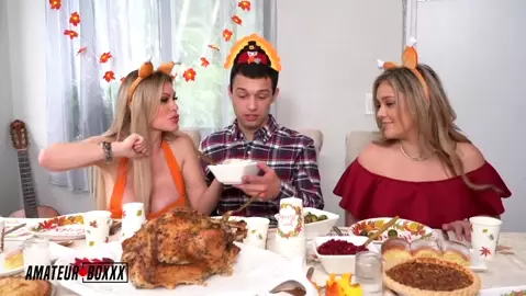 Kali Roses and Casca Akashova - A Cuckold Family Thanksgiving