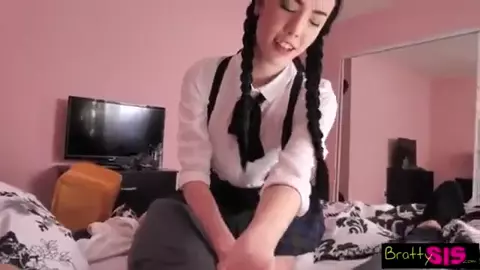 Bratty step Sis - Quick Ride On Brother's Huge Cock Before Class S5:E1 12 min 720p