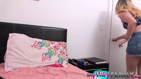 Horny Stepsister Caught me Spying on Her - Taylor Blake -