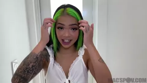 Mac's POV - Hot Asian half Sister Gets a Hardcore Pounding from Big Dick Bro twice her Size