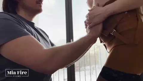 Mother Mia Caught her Son Peeping at her and Sucked his Fat Cock