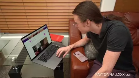 Payton Hall – My Son Computer Repairman Gets His Hard Drive Looked At