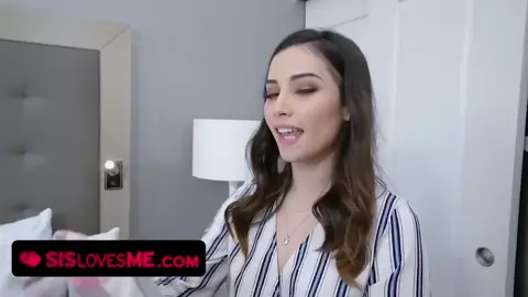 Sneaky step sis teases her big dick step brother