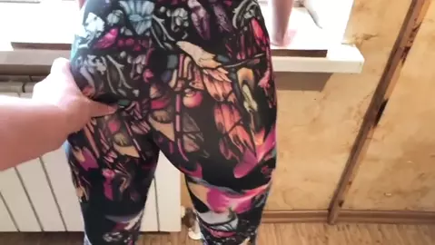 Cum in Sisters Panties during her Yoga Practice and Wear them back