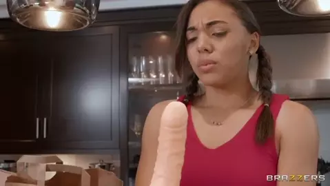 Rayveness & Zerella Skies - Stuck Slut Gets Milf’s Strap-on