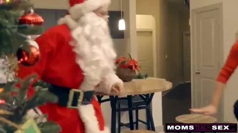 MomsTeachSex - Santa's Horny Helpers In Christmas Threesome S9:E7
