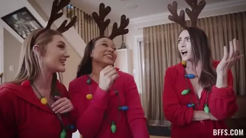 BFFS – Santa Got Caught Dani Damzel & Aria Kai & Adriana Maya