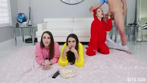 BFFS – Stepbrother Crashes Slumber Party Natalia Nix And Dakota Burns And Dani Damzel