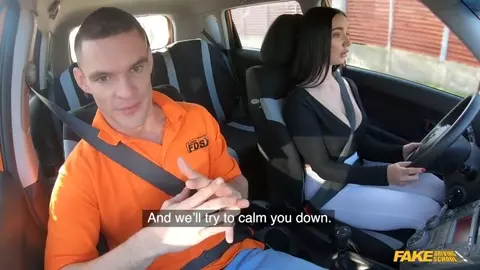 FakeDrivingSchool – Instructor Cheats With Hot Student Lady Gang