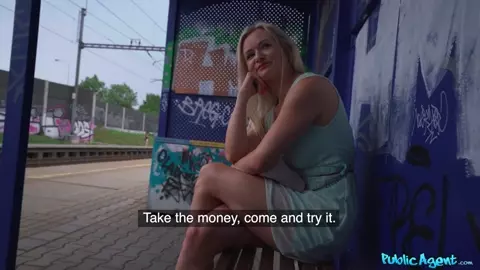 PublicAgent – Lily Joy Blonde Fucked Behind Train Station