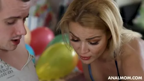 AnalMom – Cherry Kiss Stepmom’s Birthday Surprise