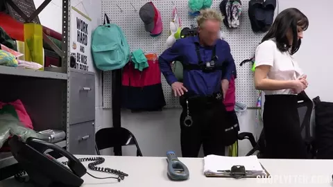 Conservative Family Teen Aria Valencia Fucked By Officer For Stealing Perfume