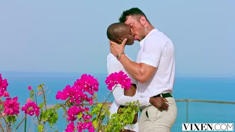 Bald Ebony Girl Zaawaadi Enjoys Riding On American Dick