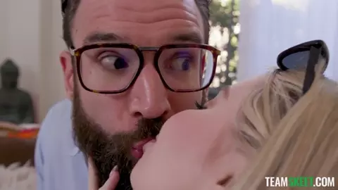 Tiny Cheerleader Stepsis Haley Spades Accept Stepbrother’s Love By Offering Blowjob