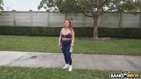 Redhead Babe Chloe Cooper Shows Her Huge Titties For Money In Bus