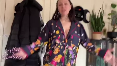 Lustful Libertines - Mom Catches Me Filming Her Down Blouse and Lets Me Cum On Her Hairy MILF Pussy