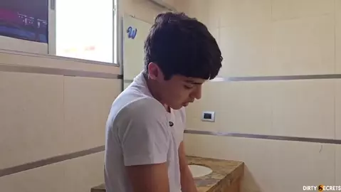 My Sister Catches Me Masturbating While We Are Locked Up In A Hotel