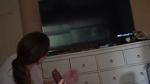 Yogabella - Mommy pleasures while son plays