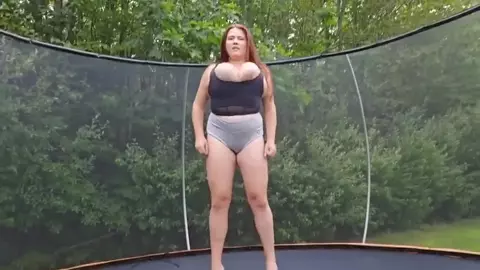 Annabelle Rogers - Jumping on the Trampoline with Mom Leads to Sex Mistake