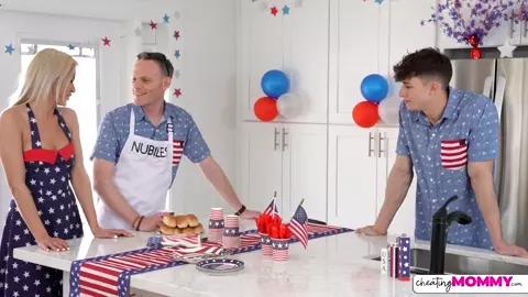 Cherry Kiss – Stars Stripes and Sons Cum – CheatingMommy