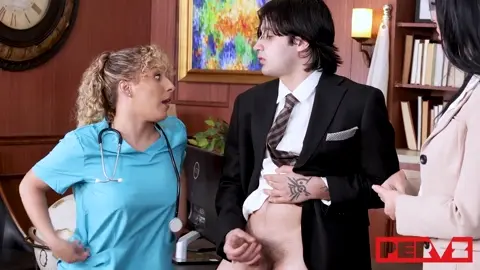 Boner Emergency! The Principal & School Nurse Will Save Me!