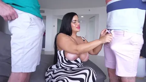 Lissa Aires – Pornstar StepMom Fucking Her Stepson and His Buddy